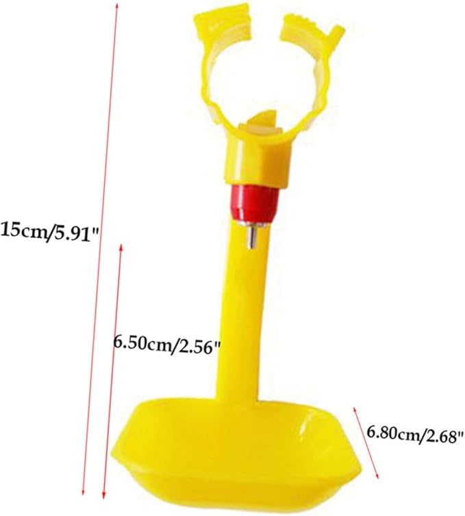 10pcs Automatic Chicken Water Fountains Large Capacity Poultry Drinking Fountain Easy to Use for Chicken Duck Goose