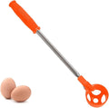 Egg Grabber for Chicken Eggs – Extendable Stainless Steel Egg Picker Tool, Lightweight Telescoping Egg Collector for Coop, Poultry Nest, and Farm (15"–78")