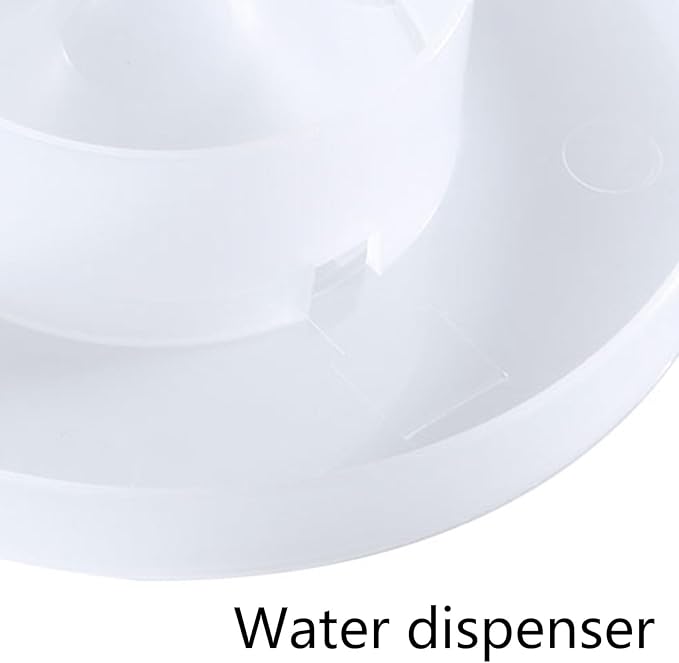 Bird Chicken Automatic Food Water Feeder Poultry Port Rain No Waste Fit for Buckets Barrels Auto Feeding Plate Chicken Feeders for Outdoors Automatic
