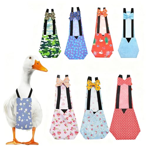QBLEEV Duck Diapers for Pekin Ducks & Chickens - XL, Sprigs, Cotton & Polyester, Reusable Indoor Poultry by QBLEEV