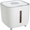Rice Dispenser - 10kg Airtight Storage Container Clear Window, Bulk Grain Keeper Box, Secure Lid Dry Goods Organizer, Pantry Capacity Solution, Moisture Control Canister | for Kitchen Cereal Pasta