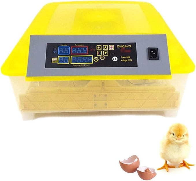 Incubators for Hatching Eggs Automatic Turning Digital Temperature Control Poultry Hatcher 48 Eggs for Chickens Ducks Birds (110v