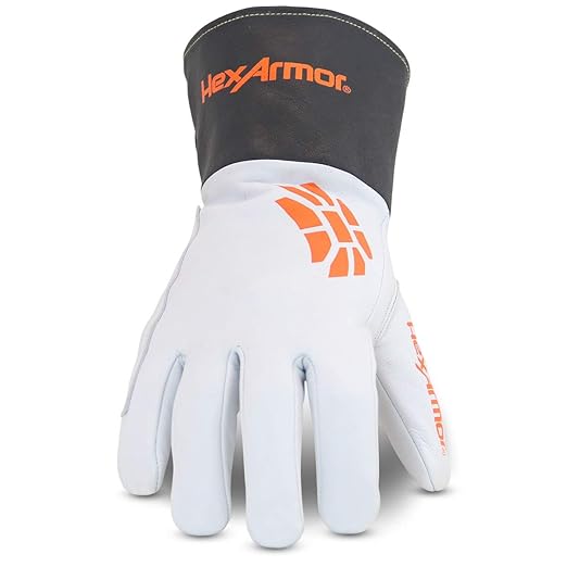 HexArmor Cut and Heat Resistant Leather Work Gloves | Chrome SLT ® Series 4062 | Large