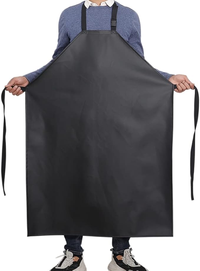 Thick Waterproof Apron, Heavy-Duty Wear-Resistant And Oil Resistant, Adjustable And Elongated Suitable For Both Men and Women With Suitable For Slaughter, Kitchen, Food Factory, Seafood Market