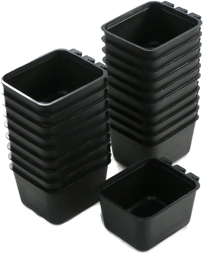 The ROP Shop 400-Pack - 16oz Black Cage Cup for Feed & Water for Poultry Ducks, Birds, Hamsters