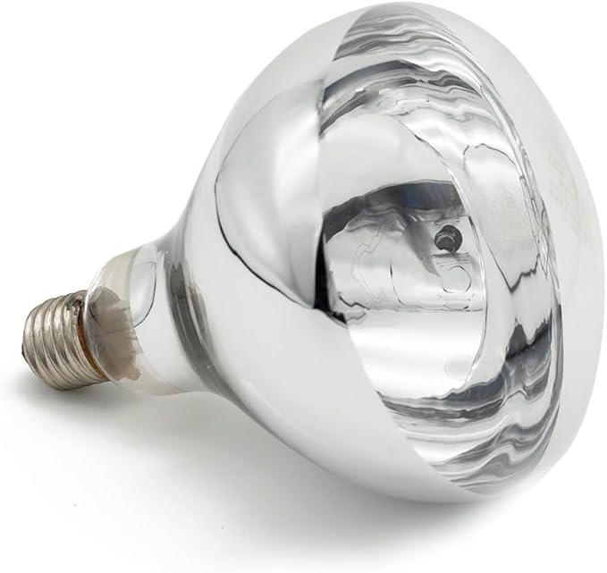 Heat Lamp Bulb Clear Infrared Light Bulb 150 Watt Hard Explosion-Proof Glass for Chicks, Poultry, Bathroom, Shower, Food, Chicken, Pets, Light Therapy BR40(120V,150W)