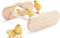 Chick Training Stand: Wood Chicken Roosting Bar, Wooden Perch for Coop & Brooder Entertainment