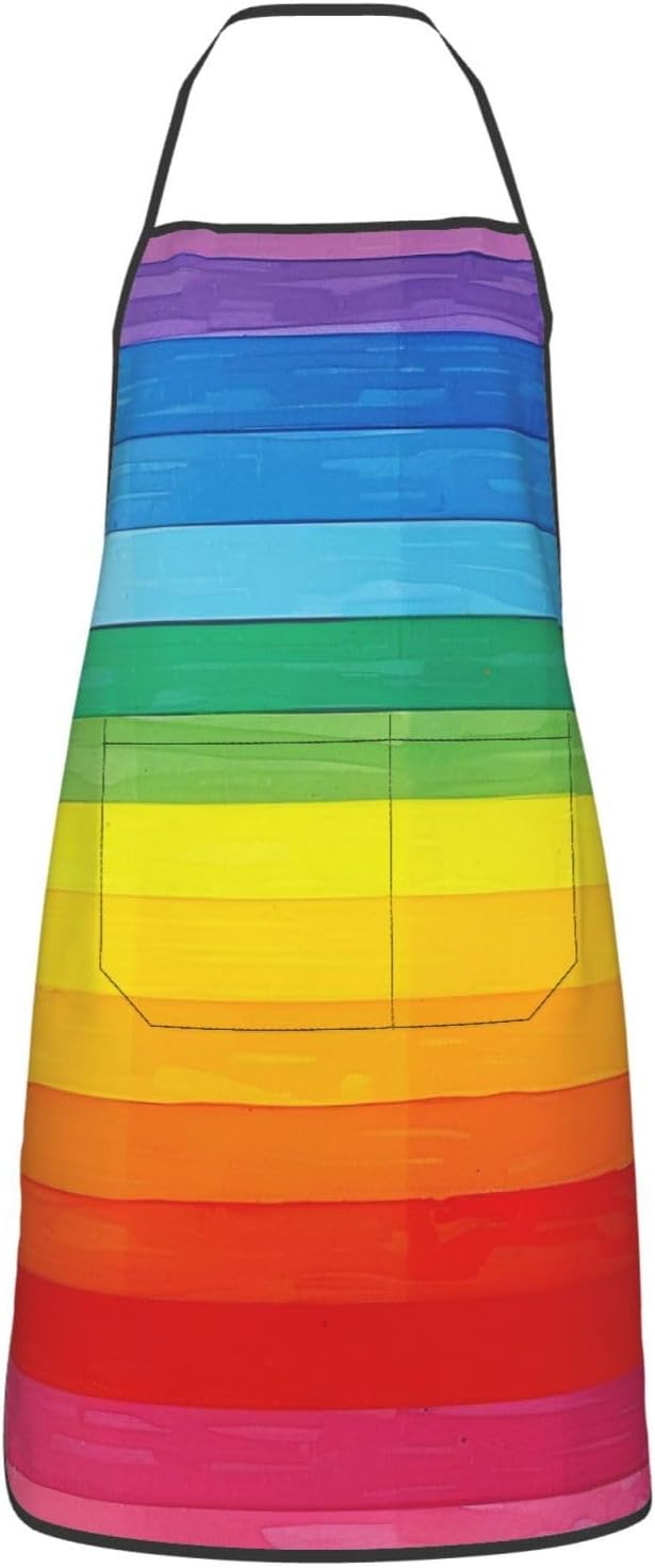 Cute Colorful Dog Paw Printed Unisex Bib Aprons BBQ Cooking Kitchen Aprons for Women Men Chef