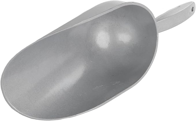 Aluminum Alloy Pet Food Scoop, Erosion Multipurpose Grain Shovel, Designed for Poultry Feed, Hold 1.05 to 1.3kg Granular Feed or 1.4 to 1.65kg Powder Feed