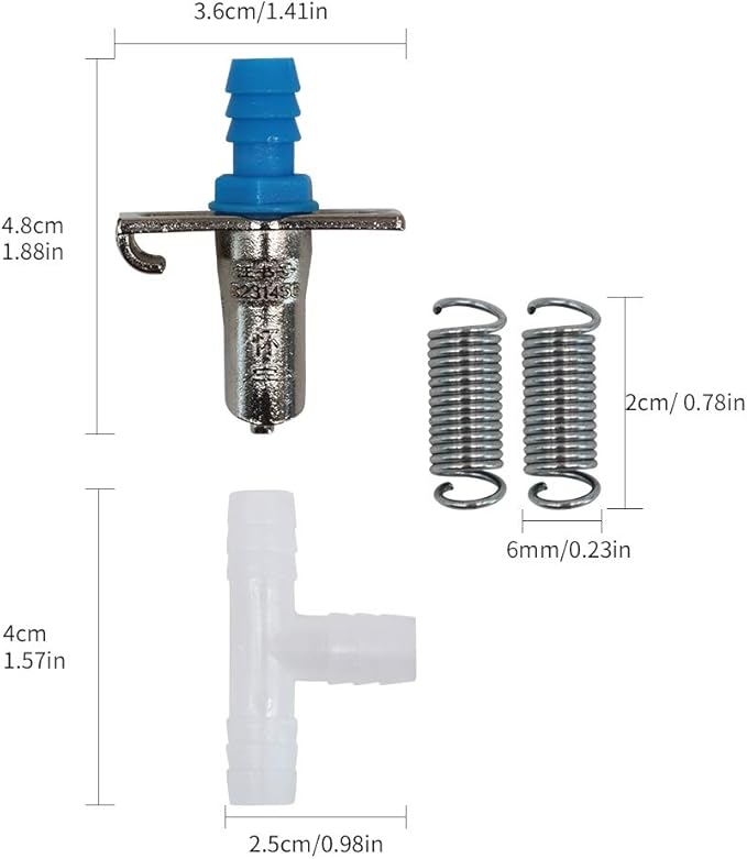 Automatic Rabbit Watering Kit Include 40 Nipple Drinker Feeders, Rabbit Watering System Nipples Waterer Drinking Nipples Rabbits Drinker for Small Animals