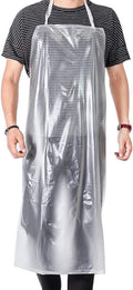Unisex 47 x27.5 inches Heavy Duty Transparent PVC Waterproof Apron Made of Vinyl…
