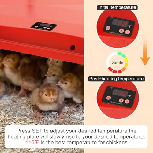 12"x12" Chick Brooder Heater Plate, Adjustable Poultry Heater with Cuttable Dividers - Polyester, Safe Heat Lamp Alternative - Image 4