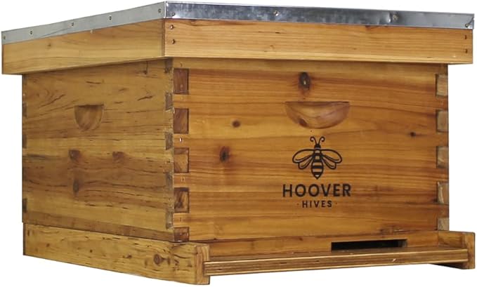 Wax-Coated 10 Frame Beehive - Starter Kit Starter Kit With 5 Frames