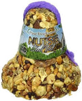 BestNest Pine Tree Farms Nutsie Seed Bells with Nets, Set of 4, 18 oz. Each – Nut & Dried Fruit Bird Food, Gelatin-Bound Seed Bells with Hanging Nets for Backyard Wild Birds