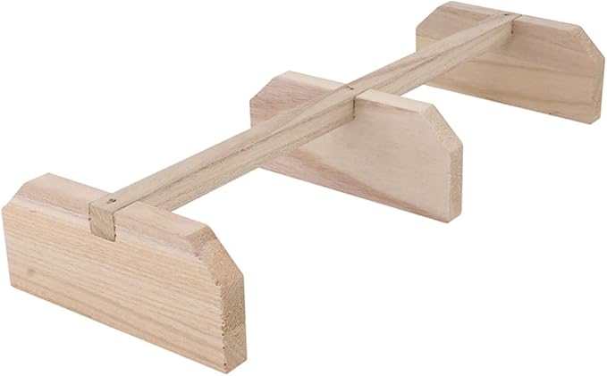 HANABASS 1piece Stand Chicken Toy Wooden Perch Rack for Hens Safe and Pet Play Stand for Parrots and Birds Chicken Roosting Bar for Coop Use