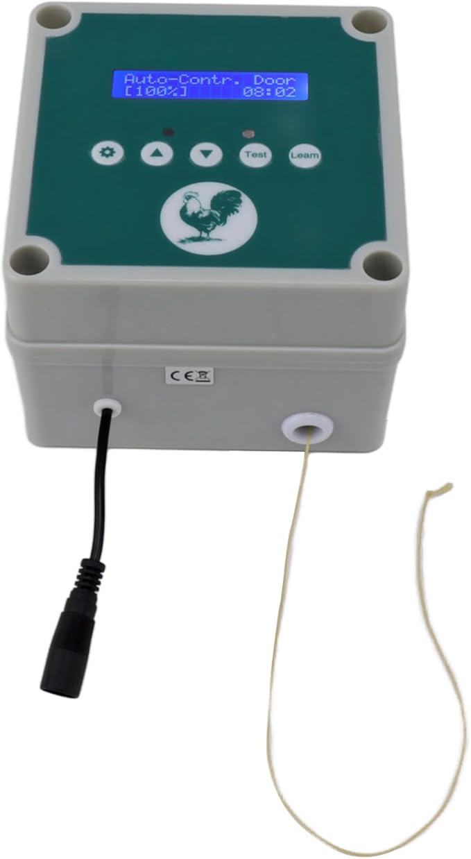 IP44 Automatic Chicken Coop Door Controller Timer Light Sensing Remote Control Chicken Coop Door Actuator Motor for Farm