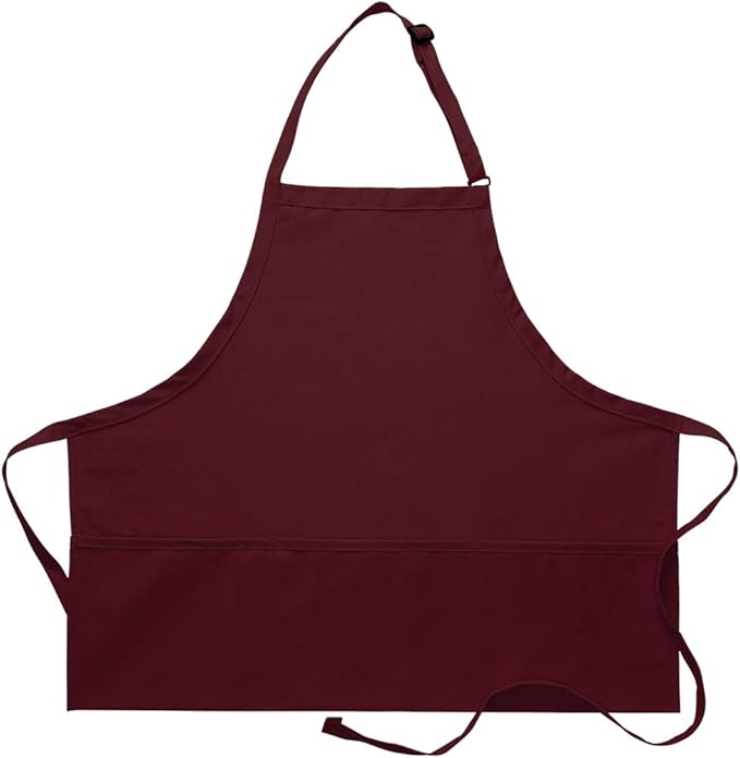 DayStar Apparel 200XL Extra Large Three Pocket Bib Apron
