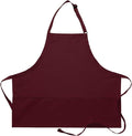 DayStar Apparel Premium Quality 3-Pocket Bib Apron with Adjustable Neck and Extra Long Ties - Style 200