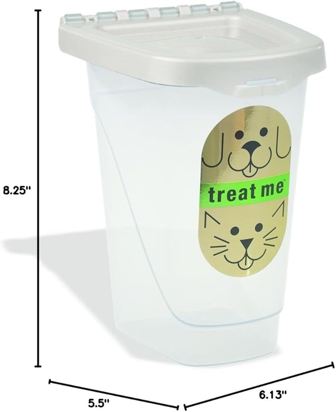 Van Ness Pets Airtight Dog Treat Container And Cat Food Storage, 2 Pound Capacity