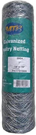 20GA Galvanized Hexagonal Poultry Netting Chicken Wire 18 inches x 150 feet x 2 inches Mesh