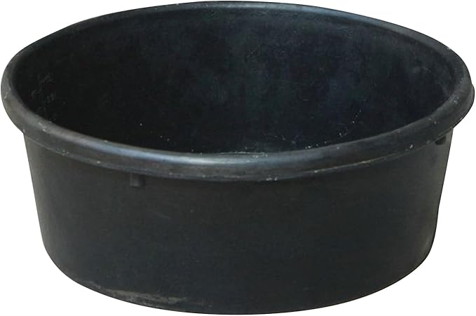 Rubber Feed Pan 4L – Modern Portable Utility Bucket, Premium, Water, Trough Food Container Dog, Cat Duck Chicken Small Animal | Dog Cat Duck Chicken Small Animal Ranch Farm Outdoor