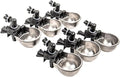 RAC Paws by RentACoop DIY Auto-Fill Metal Cups Waterer Kit - Great for Small Animals, Pets, Bunnies, Ferret, Chickens, Hamsters, Guinea Pigs, Rabbits, Chinchillas, Mice, Rats - 6 Pack