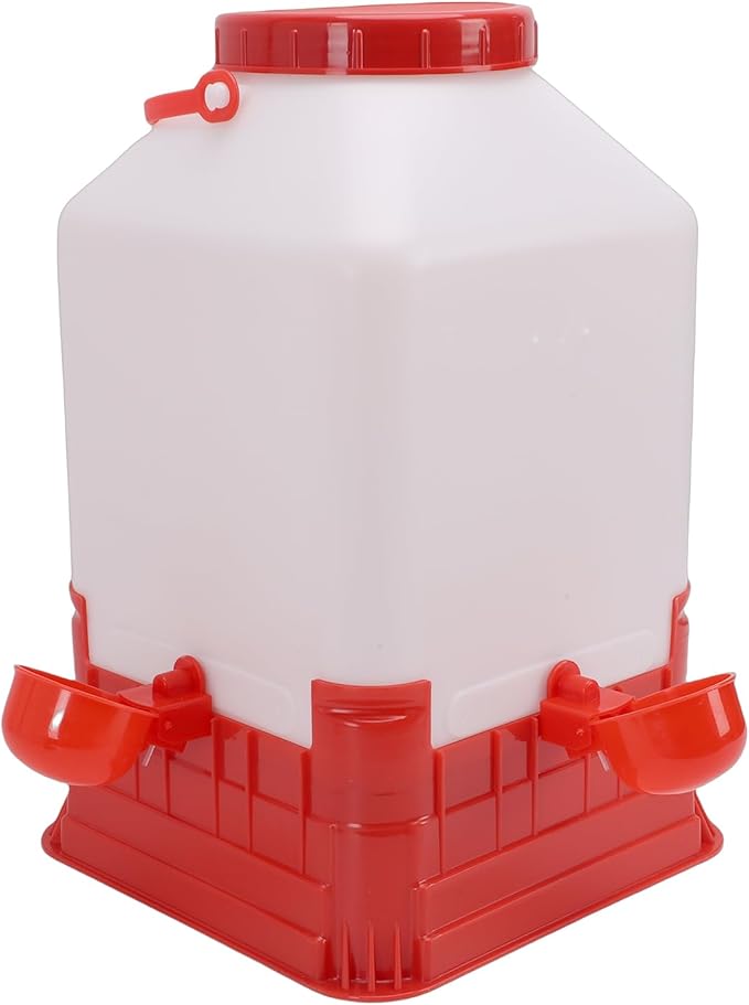 Zerodis Feeders Capacity Chicken Feeder Poultry Water Fountain Bucket Automatic Brooder Starter Kit Coop Accessories for Baby Chicks Ducks and Quail Chick Waterer 10L Large Chick Waterer