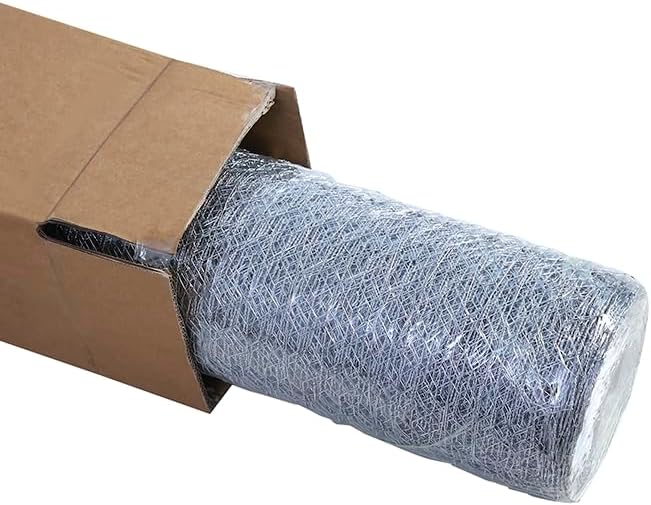 Chicken Wire 48 in x 150 FT x 1” Mesh x 20GA | Poultry Wire Netting | Hot Dipped Galvanized | Chicken Coop, Rabbit Cage, Fence Barrier (48 x 150 x 1)