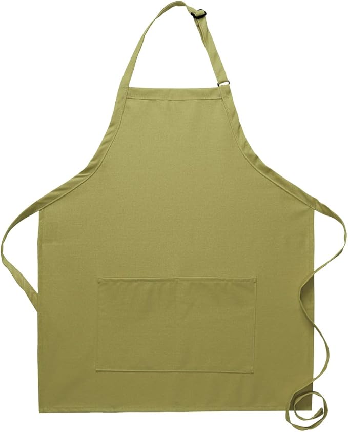 DayStar Apparel Bib Apron with Center Divided Pocket - Style #212