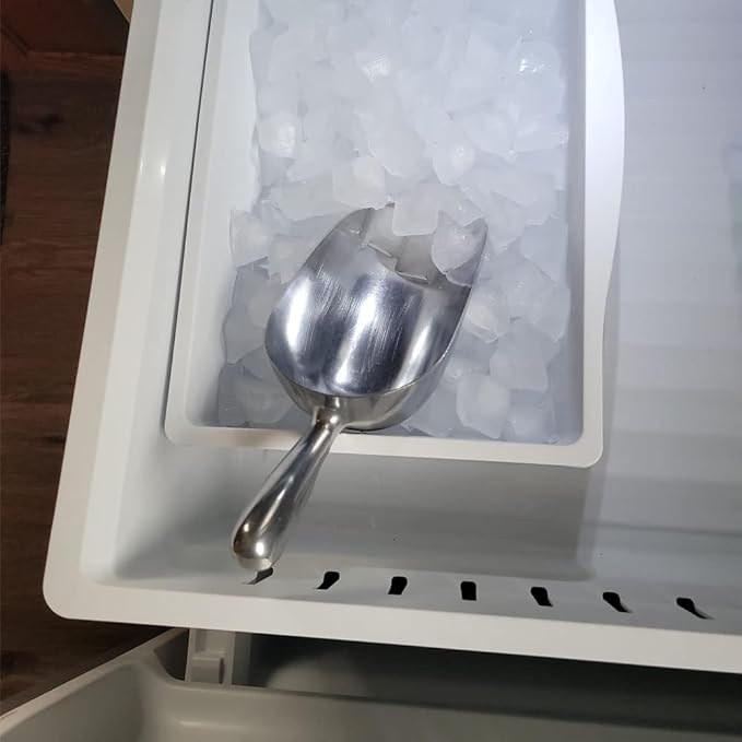 Ice Cube Scoop Cast Aluminum Shovel Scoops Multipurpose Kitchen Spoon For Ice Maker Freezer Coffee Bean Food 24 oz 1