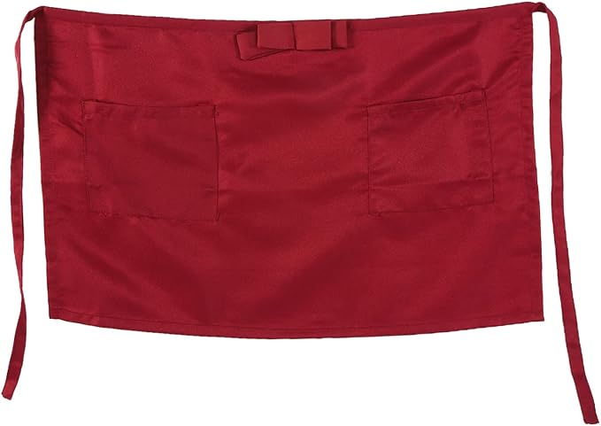 Ymiko Apron, Half Length Aprons With Pockets for Kitchen or Serving