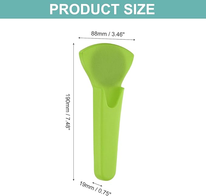uxcell Magnetic Scissor Holder, 7.48" x 3.46" Plastic Scissors Cover Durable Waterproof Protector Portable with Round Magnetic Absorber for Kitchen Shears, Green