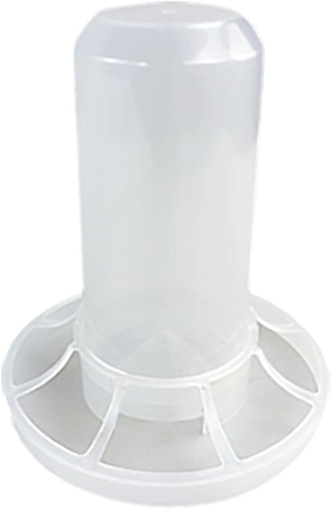 Automatic Chicken Feeder,Birds Dispenser No Waste Hen Supplies with Ports Feeder Bucket for Ducks Turkeys Lawn Quails, for 350g Feed