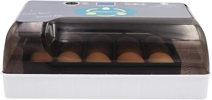 12 Egg Incubator Automatic Turning Digital Hatcher Poultry Temperature Control for Hatching Chicken Duck Goose Quails Birds Brooder