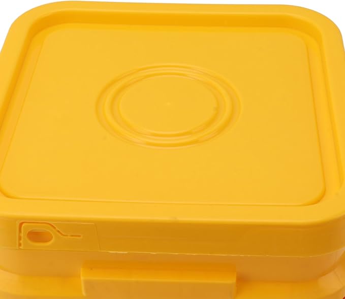 High Capacity Automatic Chicken Waterer Bowl with 12L Handheld Bucket Gravity Watering System for Quail, Easy Installation - Durable Plastic (Bucket + Big Red Bowl + Black Screws)