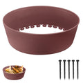 Chicken Dust Bath Tub, Adjustable 25'' Chicken Dust Bath Contain Bottomless Design, Dust Bath for Chickens, Ducks, Turkeys, Quails for Farms, Chicken Coops (Brown)