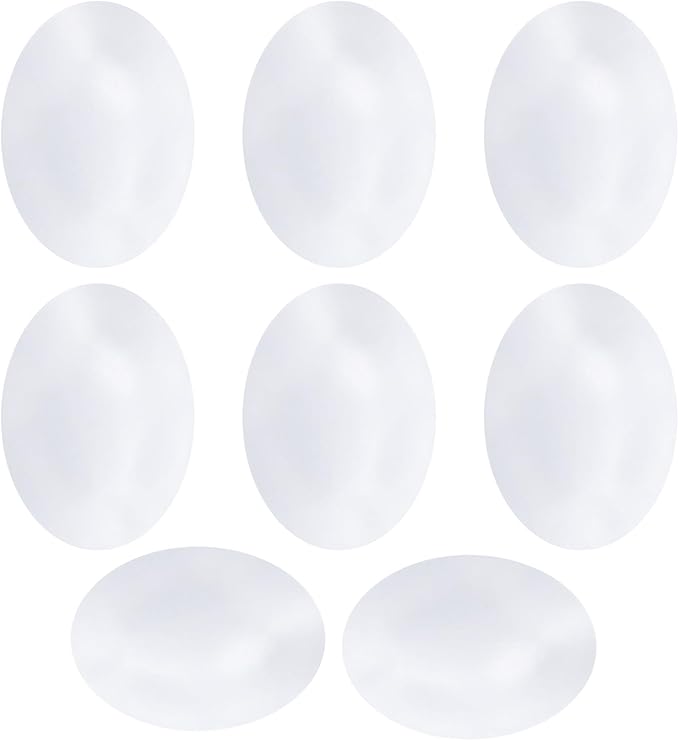 Wooden Fake Dummy Nest Eggs 8 PCS - Nesting Box Tool for Encouraging Hen Laying（White）