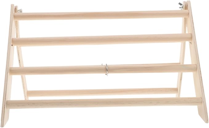 SUPVOX Wooden Chicken Perch Stand for Brooder Durable Roosting Bar for Chicks Easy to Clean Poultry Accessory Compact and Convenient Chick Roosting