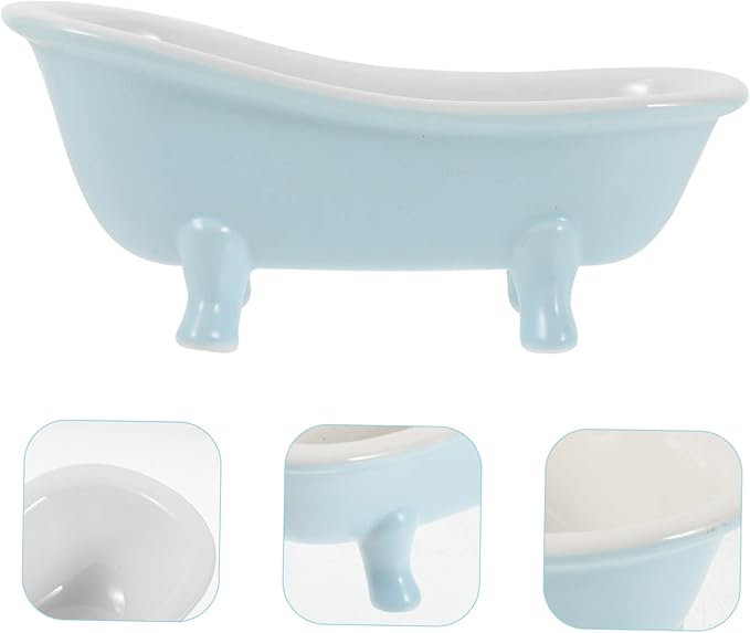 Hamster Sand Bath Box Ceramic Bathtub for Small Pets Bathroom Supplies for Hamsters and Chinchillas Easy to Clean and Reusable Sand Bath Container