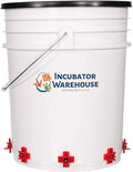 Noble Nest 5 gal. Incubator with 5 Nipple Side Waterer and Black Stand