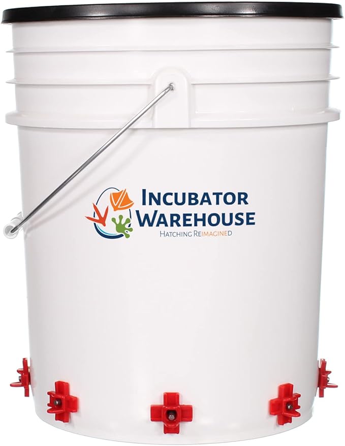 Incubator Warehouse Noble Nest 360° Poultry Waterer (5 Gallon, 8 Nipples, add on Water Stand Available)