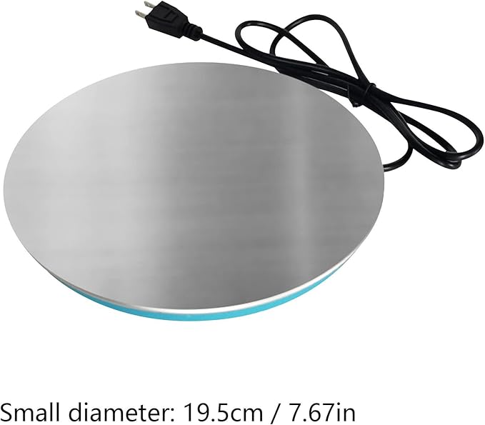 1 PC Chicken Water Heater for Winter, Heated Chicken Waterer 1-5 Gallons, 7.67'' Poultry Water Heater Base, Antifreeze Heated Base to Prevent Water Freezing in Metal Plastic Chicken Waterer