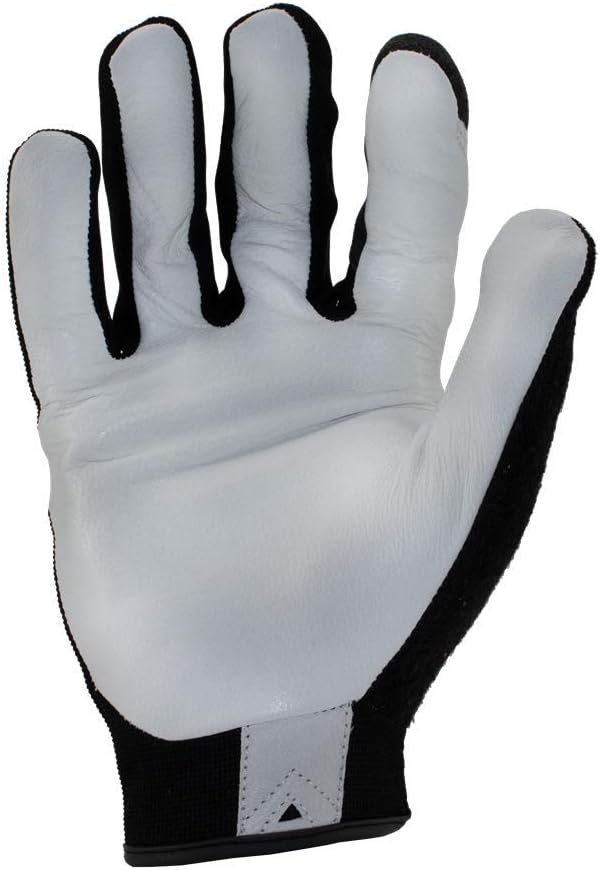 IRONCLAD Command Pro Gold Goatskin Leather Work Gloves; Touch Screen Gloves Conductive Index Finger, All-Purpose, Machine Washable, Sized S, M, L, XL, XXL (1 Pair) (Medium, White Goatskin Leather)