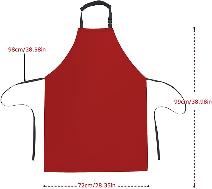 Homsolver Heavy Duty Vinyl Waterproof Apron for Unisex Adult, Ultra Lightweight, Chemical Resistant Industrial Work Apron
