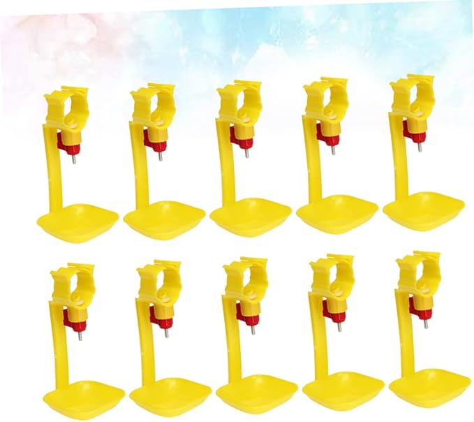 10pcs Automatic Chicken Water Fountains Large Capacity Poultry Drinking Fountain Easy to Use for Chicken Duck Goose