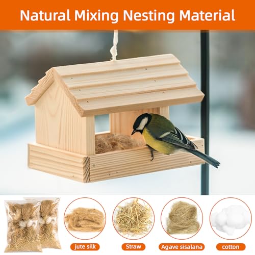 Sukh Bird Nesting Material, Bird Nest Bedding for Hummingbird Finch - No, 3 Pack - Image 2