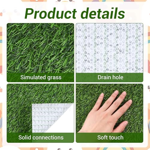 12Pack Chicken Nesting Box Pads for Chicken Coop 12"x12" Reusable Nesting Box Liners Pads - 11.8 × 11.8 inches, Green - Image 3
