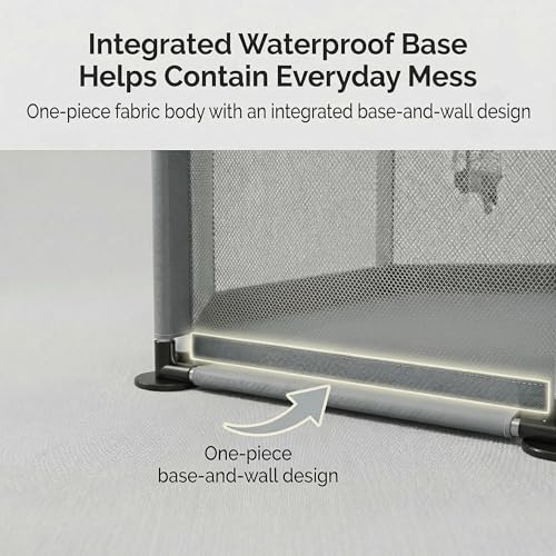 Chicken Brooder for Chicks, Indoor Hexagon Brooder Pen with Integrated Waterproof Base - Grey, Aluminum & Plastic & Polyester - Image 5