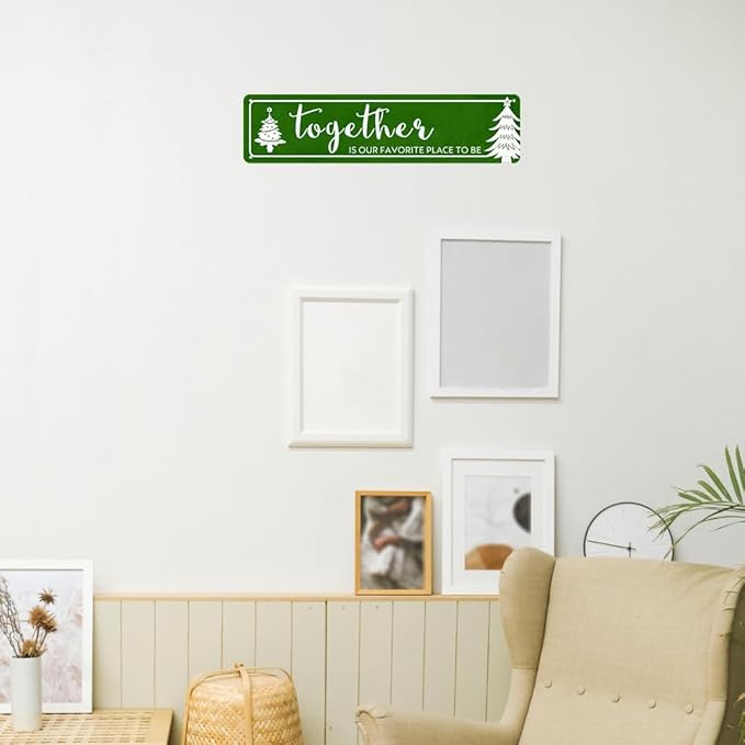 Family Sign Wall Decor Together Is My Favorite Place To Be Sign Vintage Metal Tin Signs Inspirational Quotes For Home Kitchen Bedroom Bar Cafe Club Wall Art Decor 16x4 Inches