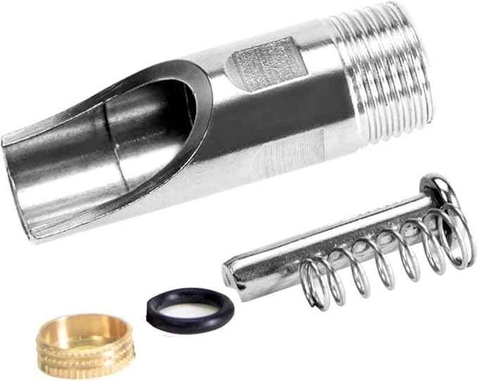 Stainless Steel Pig Waterer,NPT 1/2" Automatic Pig Nipple Drinker Feeder Waterer (5 pcs)